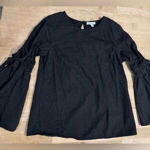 Dizzy Lizzy bell sleeve cotton blouse